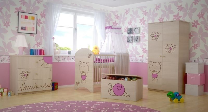 BabyBoo BabyBoo Box na hračky, truhla Šnek růžový - obrázek 4