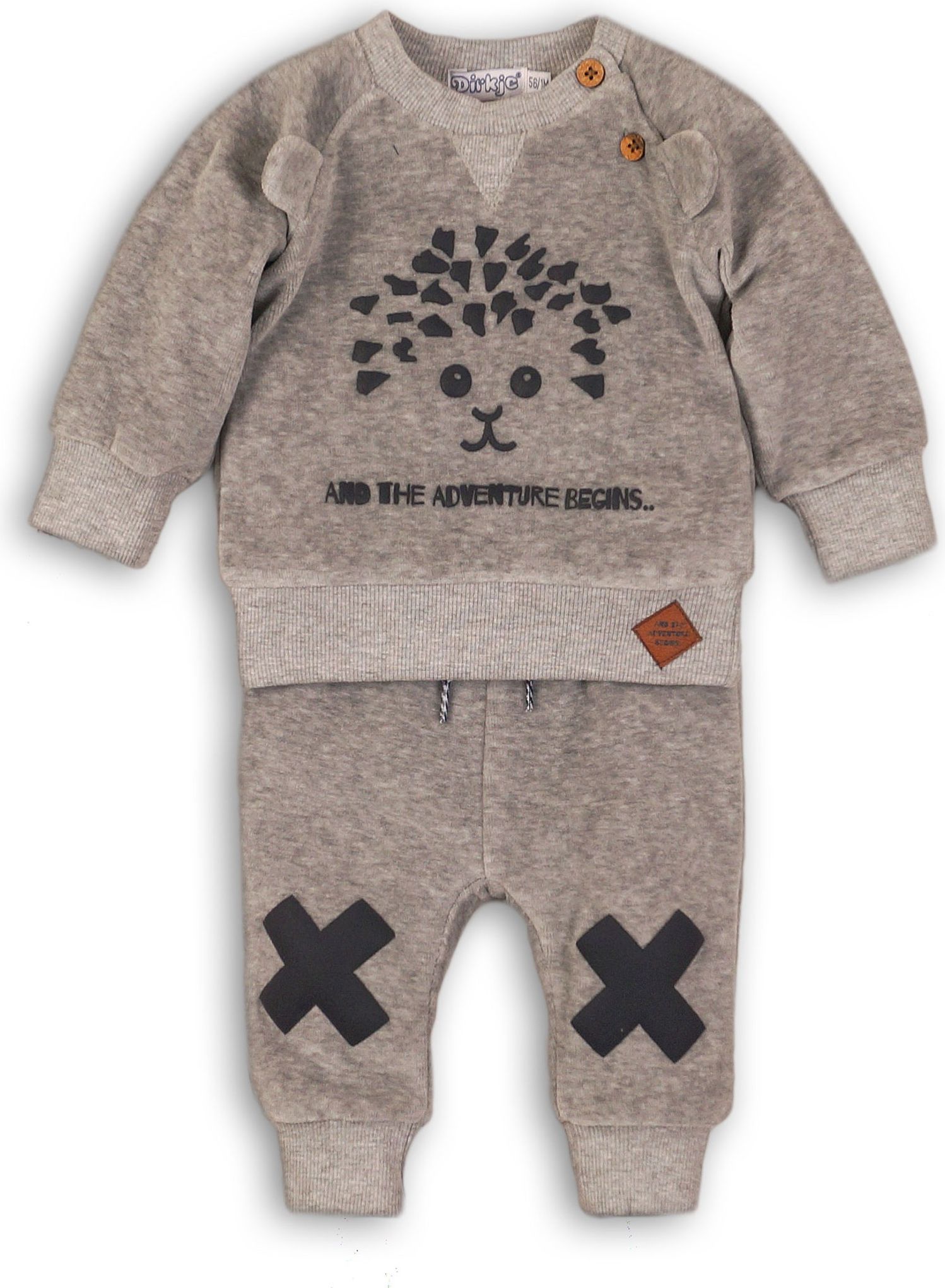DIRKJE Set 2-dílný B-SO SOFT ADVENTURE 74 Grey - obrázek 1