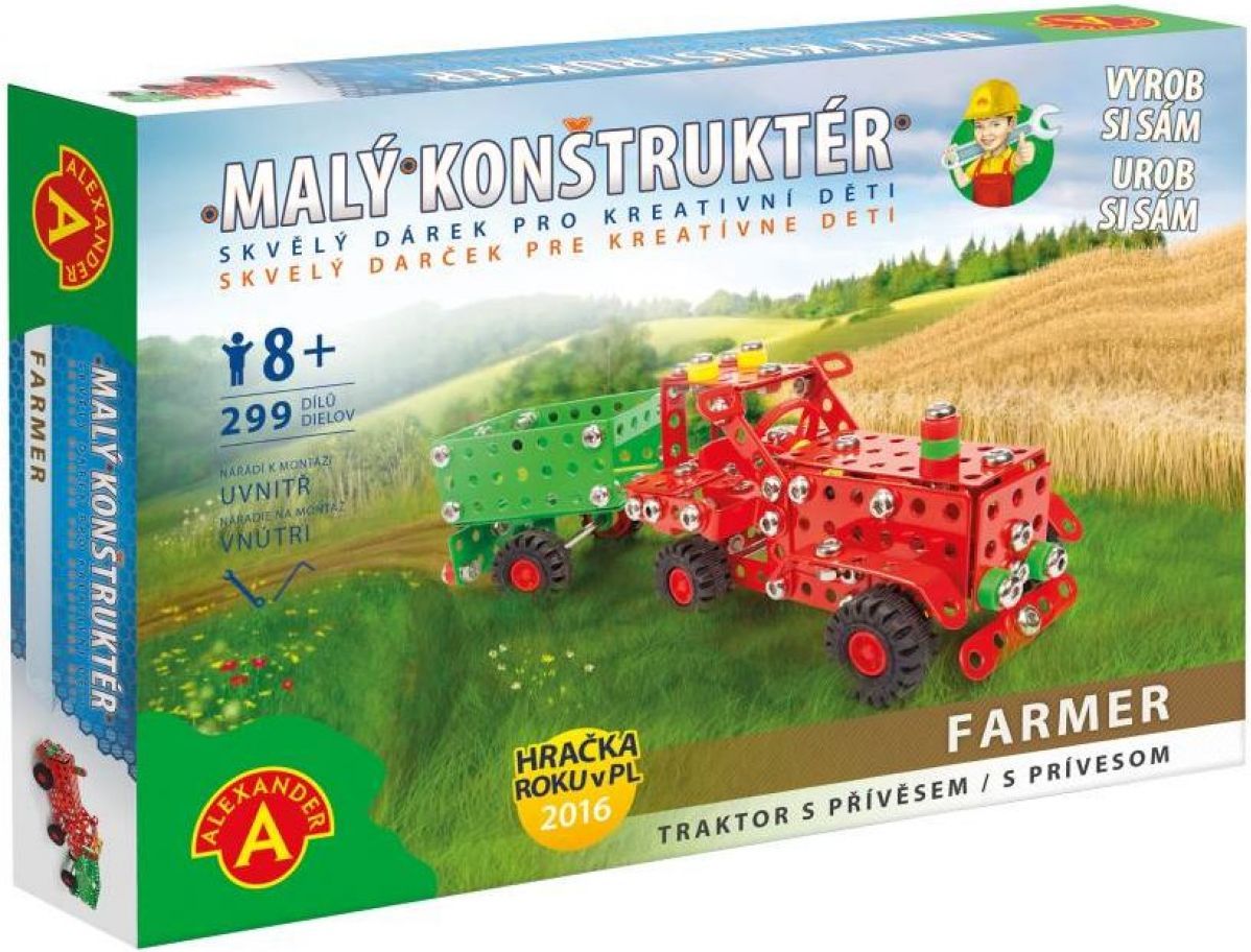 Alexander Malý konstruktér Farmer Traktor s přívěsem - obrázek 1