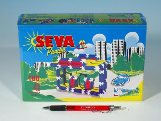 Stavebnice Seva Pumpa Benzina plast 180ks v krabici 22x15x6cm - obrázek 2
