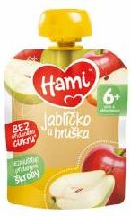 Hami Ovocná kapsička jablko a hruška 6x90 g - obrázek 1