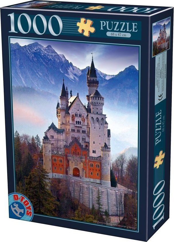 D-TOYS Puzzle Zámek Neuschwanstein, Německo 1000 dílků - obrázek 1