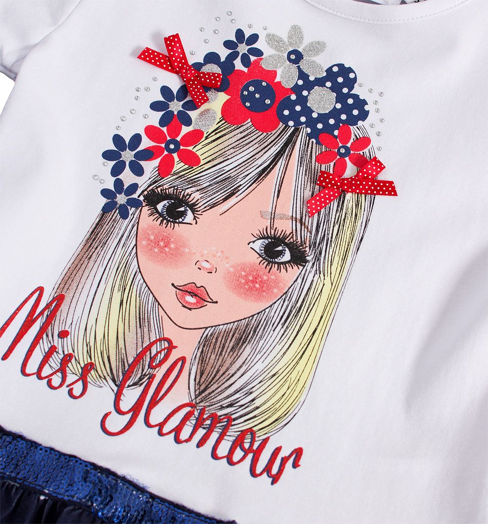 Dívčí šaty Mix´nMATCH MISS GLAMOUR modré Velikost: 98 - obrázek 3