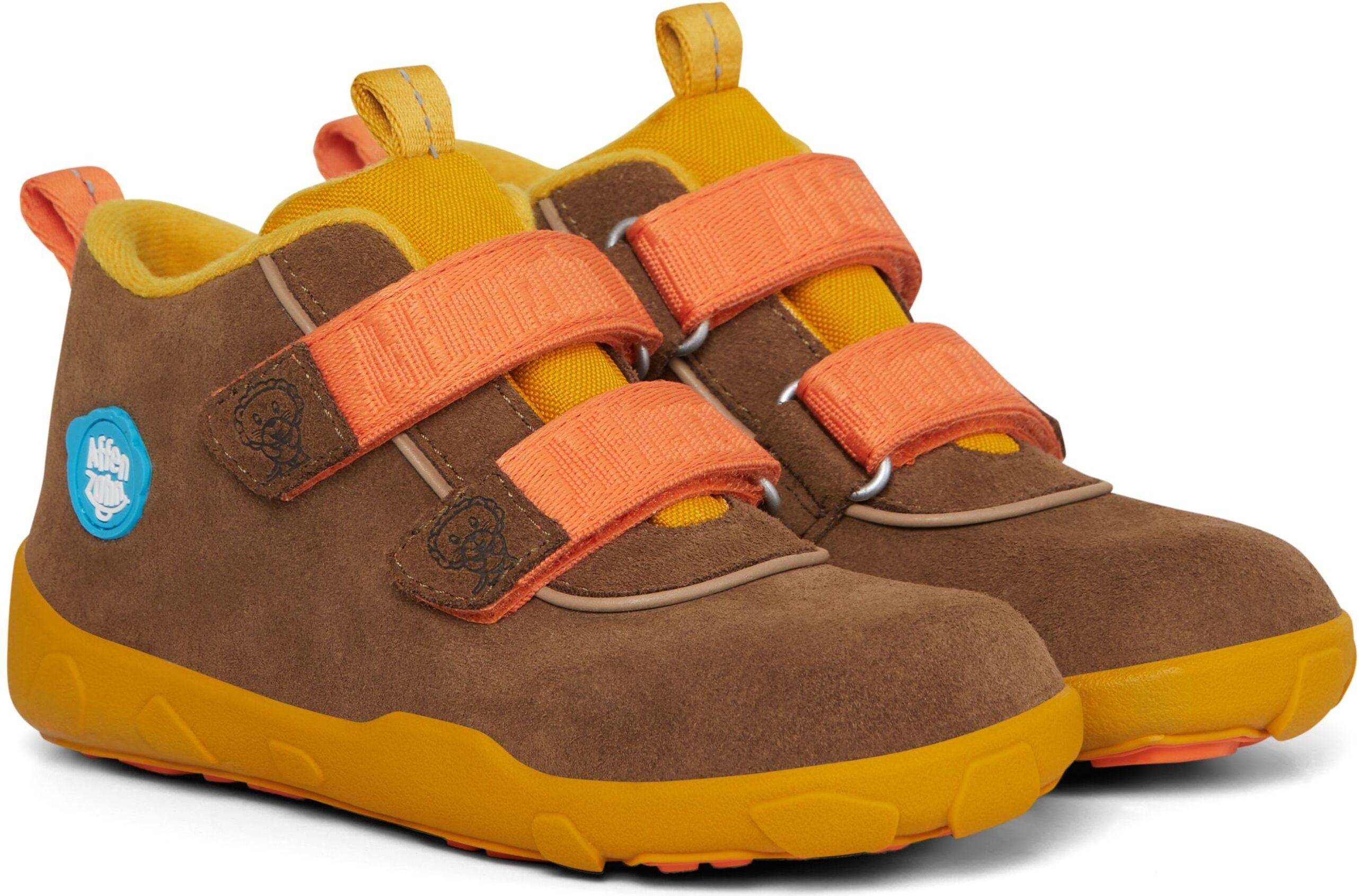 Affenzahn Minimal Lowboot Leather Lion - Yellow/Orange 22 - obrázek 1