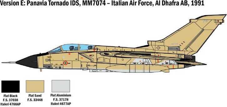 ITALERI Model Kit letadlo 2783 - TORNADO GR.1/IDS - GULF WAR (1:48) - obrázek 6