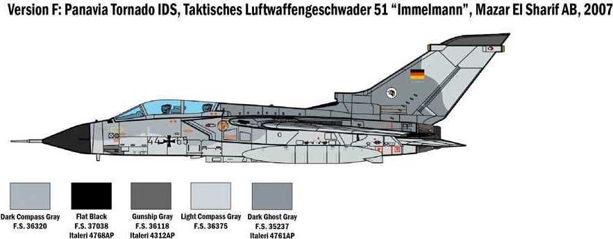 ITALERI Model Kit letadlo 2783 - TORNADO GR.1/IDS - GULF WAR (1:48) - obrázek 7