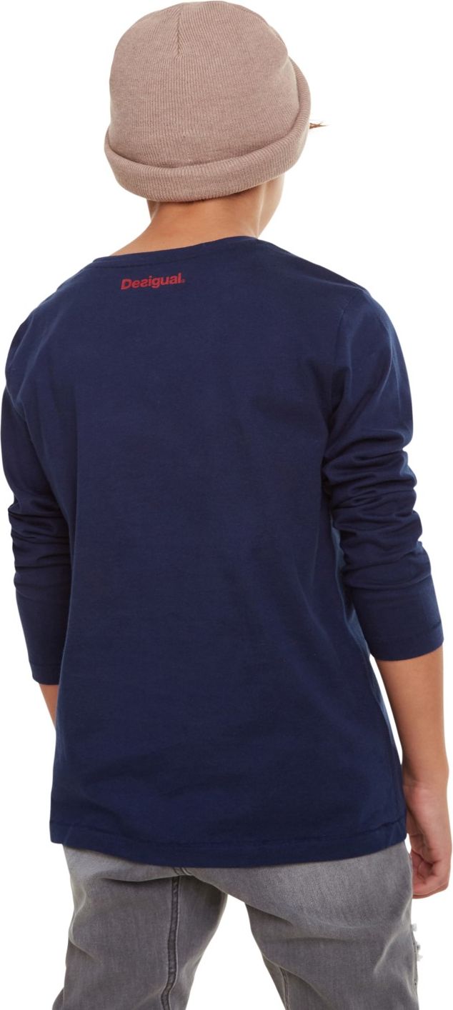 Desigual tmavě modré chlapecké tričko TS Oskar - 9/10 - obrázek 2