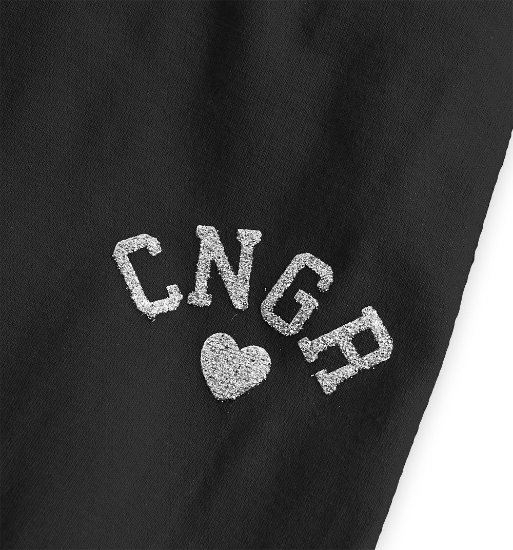 Dívčí leginy CANGURO HEART černé Velikost: 116 - obrázek 2