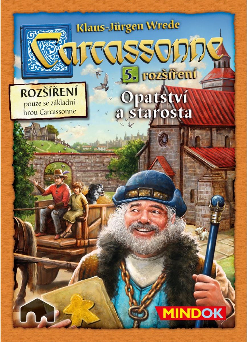 Mindok 300044 - CARCASSONNE Opatství s starosta - 5. rozšíření - obrázek 1