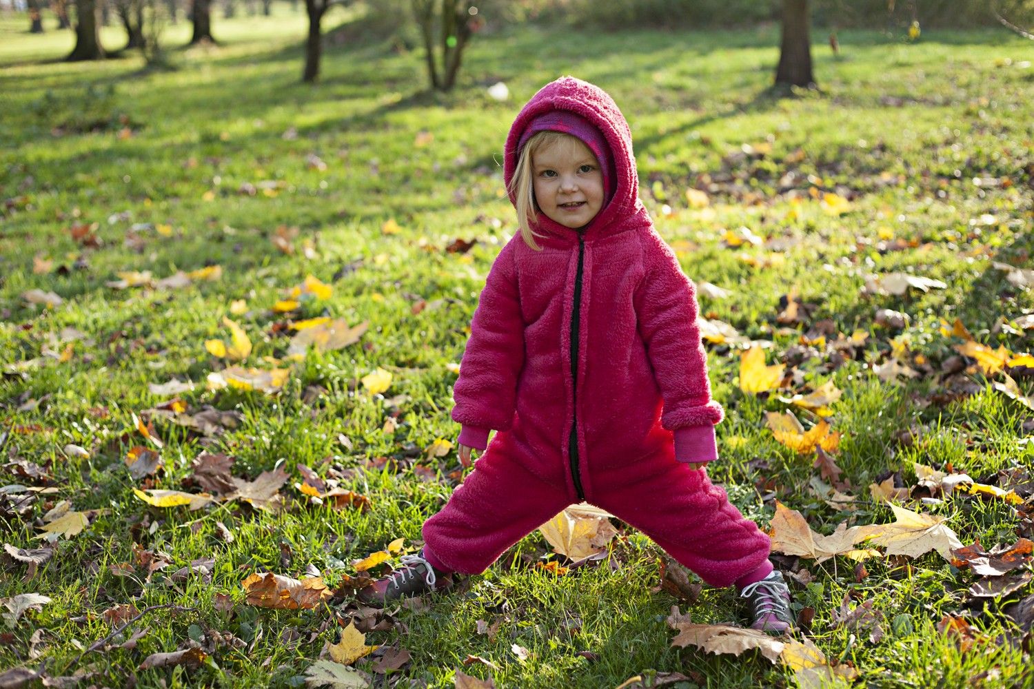 FLEECE KOMBINÉZA RŮŽOVÁ - 56 - obrázek 1