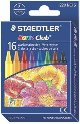 Voskovky "Noris Club", 16 barev, STAEDTLER, set 16 ks - obrázek 1