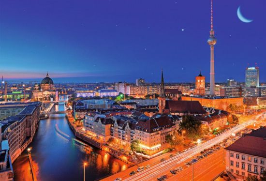 Ravensburger Berlin v noci 1000 dílků - obrázek 1