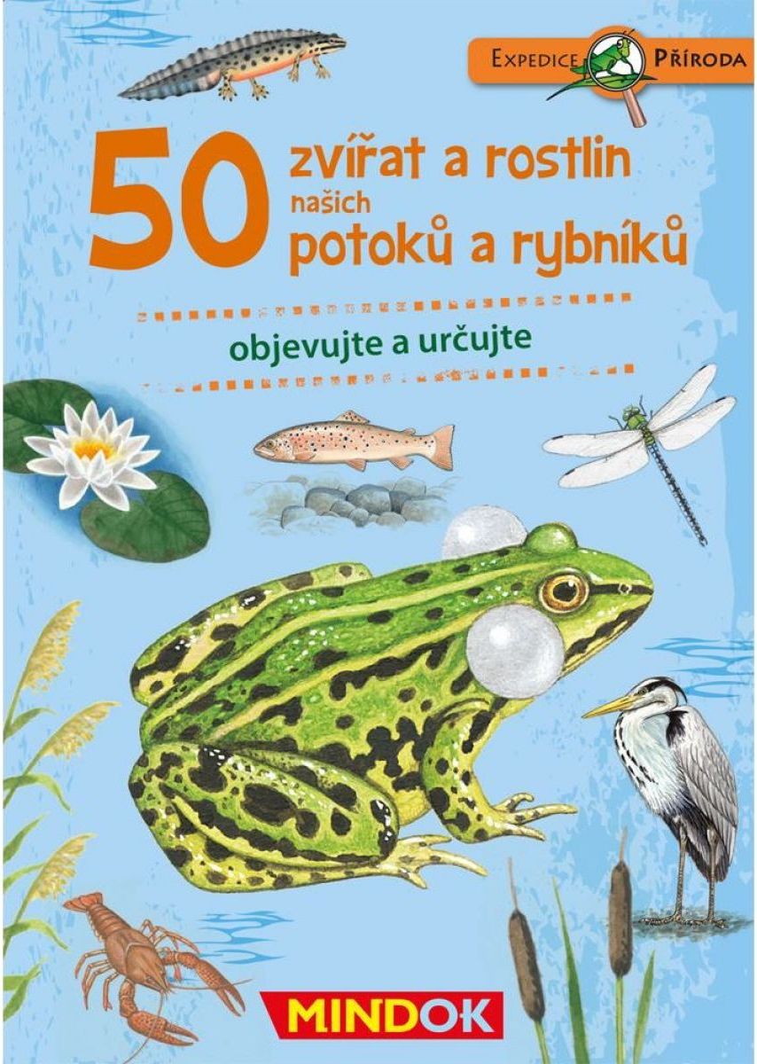 Mindok Expedice příroda 50 zvířat a rostlin potoků a rybníků - obrázek 1