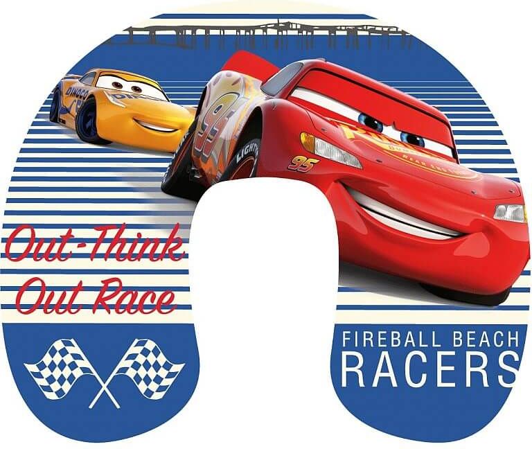 JERRY FABRICS Cestovní polštářek Cars Race Polyester 28x33 cm - obrázek 1