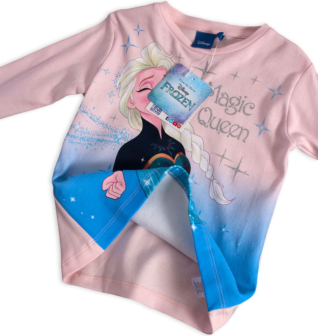 Dívčí tričko DISNEY FROZEN MAGIC QUEEN růžové Velikost: 104 - obrázek 3