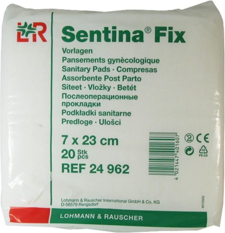 Vložky porodnické Sentina Fix 7x23cm 20ks - obrázek 1