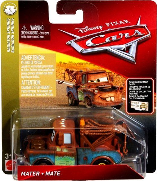 CARS 3 (Auta 3) - Mater (Burák) + sběratelská karta na stojánku - obrázek 1