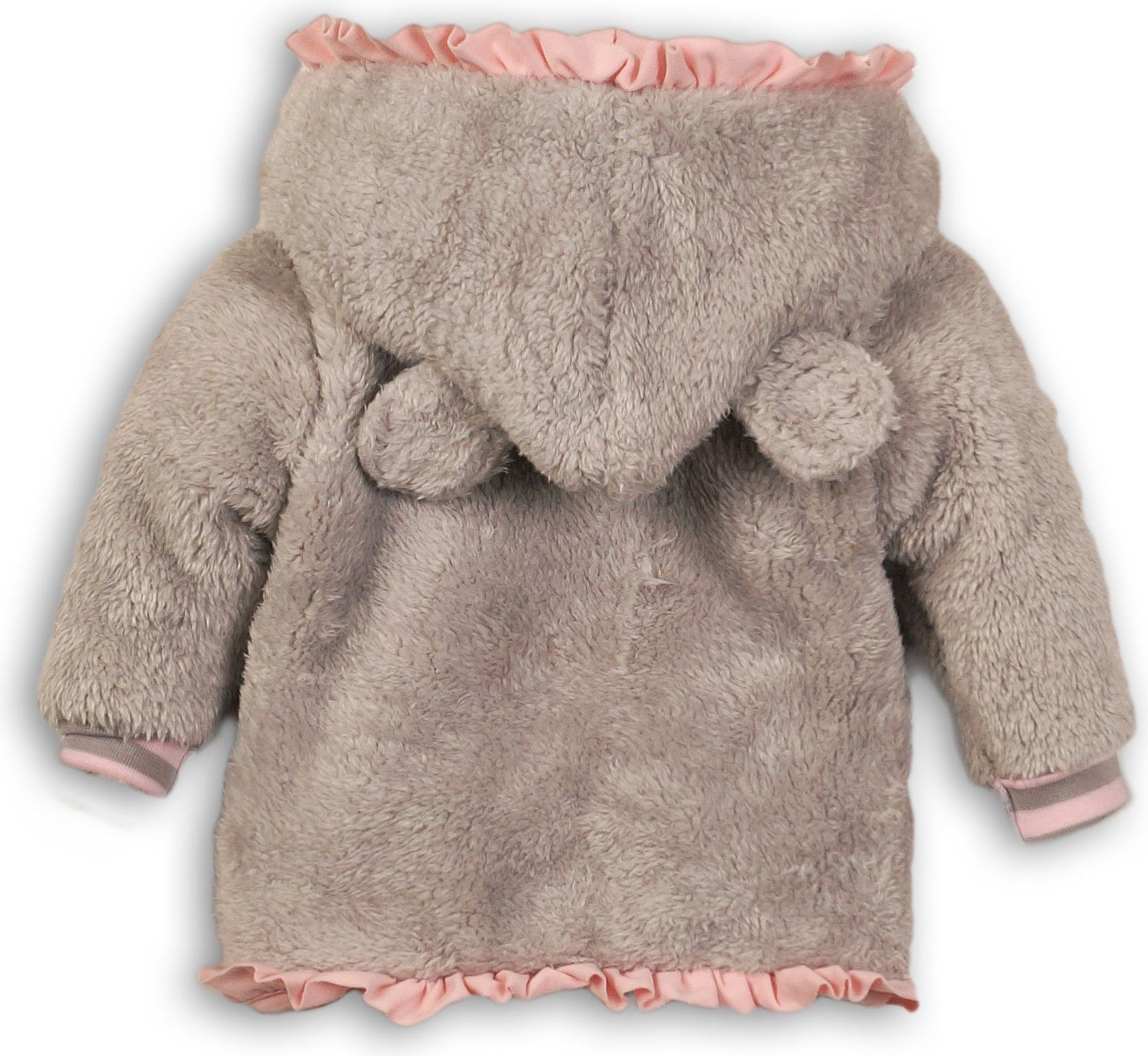 DIRKJE Mikina s kapucí B-SO SOFT OUTSIDE 56 Grey - Pink - obrázek 2
