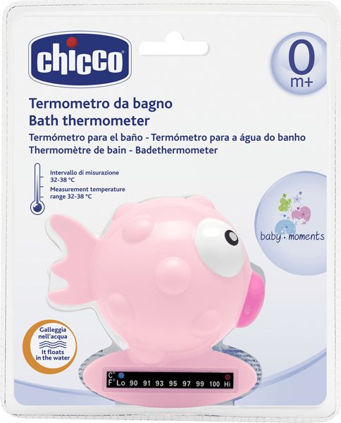 CHICCO Teploměr Rybička, růžová - obrázek 1