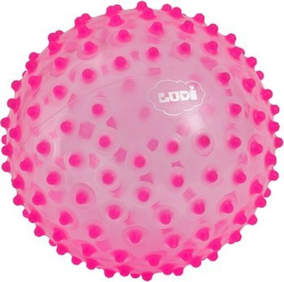 Ludi 2795ROLU- Senzorický míček růžový - obrázek 1