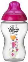 Tommee Tippee Kojenecká láhev C2N 340ml 3m+ 1 ks růžová - obrázek 1