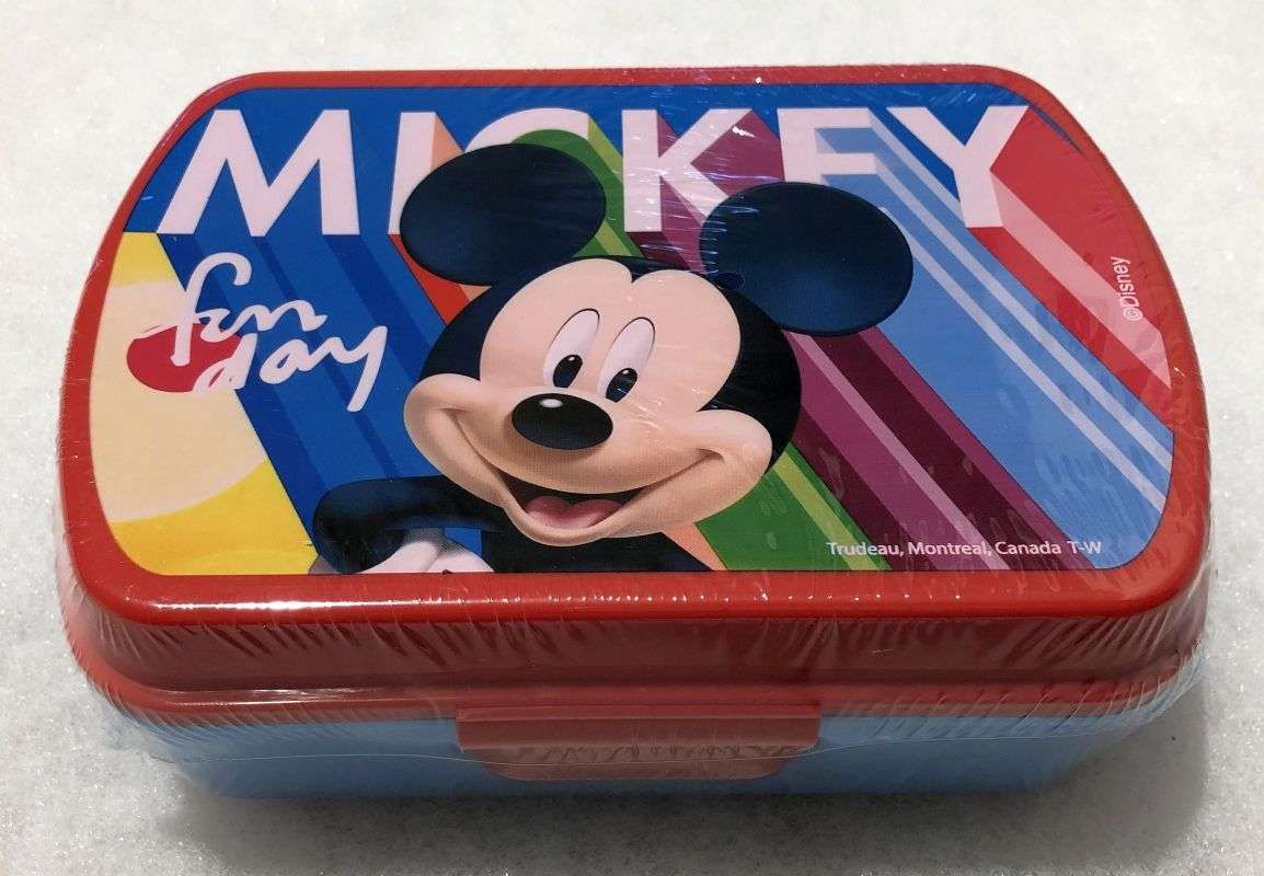 EUROSWAN Box na svačinu Mickey blue Plast 16x11x6 cm - obrázek 1