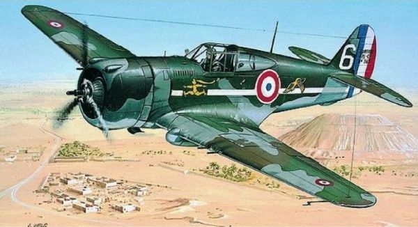 SMĚR Model Curtiss P-36/H.75 Hawk 11,6x15,7cm v krabici 25x14,5x4,5cm - obrázek 1