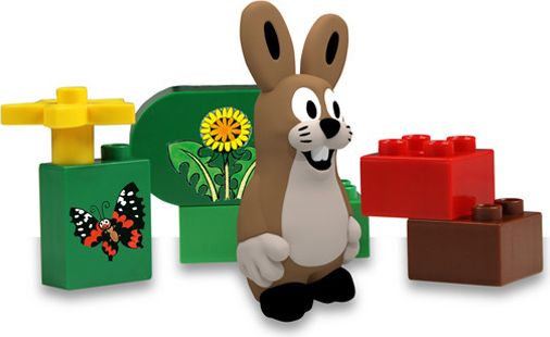 Krtek sada Extras (6 kostek+1x figurka Zajíc) - obrázek 1