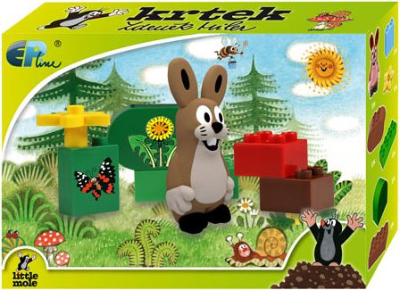 Krtek sada Extras (6 kostek+1x figurka Zajíc) - obrázek 2