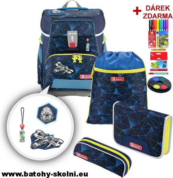 Školní aktovka Vesmír Hama e Space-5-dílný set Step by Step - obrázek 1