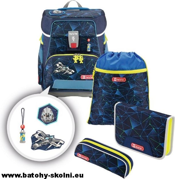 Školní aktovka Vesmír Hama e Space-5-dílný set Step by Step - obrázek 2