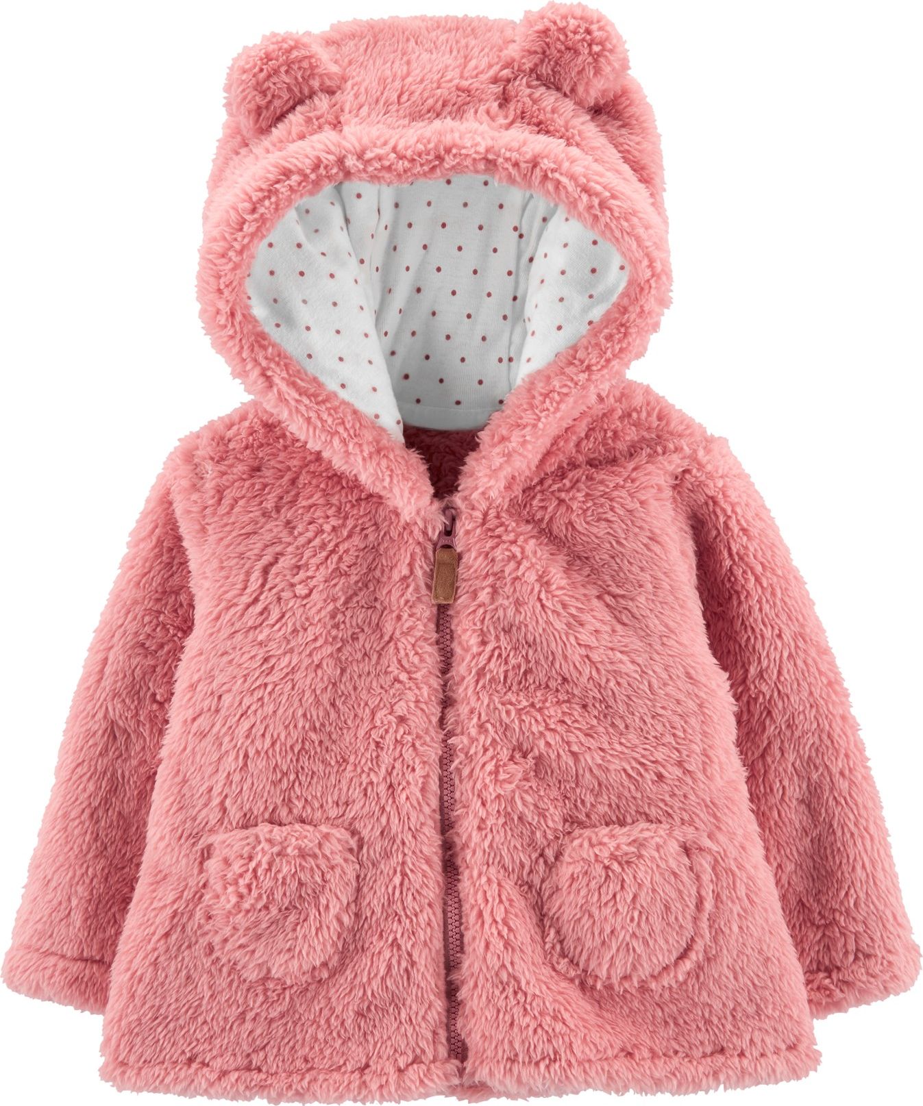 CARTER'S Kabátek s kapucí - růžový, 3m - obrázek 1