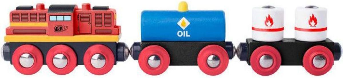 Woody Příslušenství k vláčkodráze Diesel lokomotiva s nákladním vlakem - obrázek 1