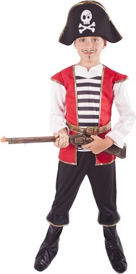 Dětský kostým Pirát s kloboukem (M) - obrázek 1