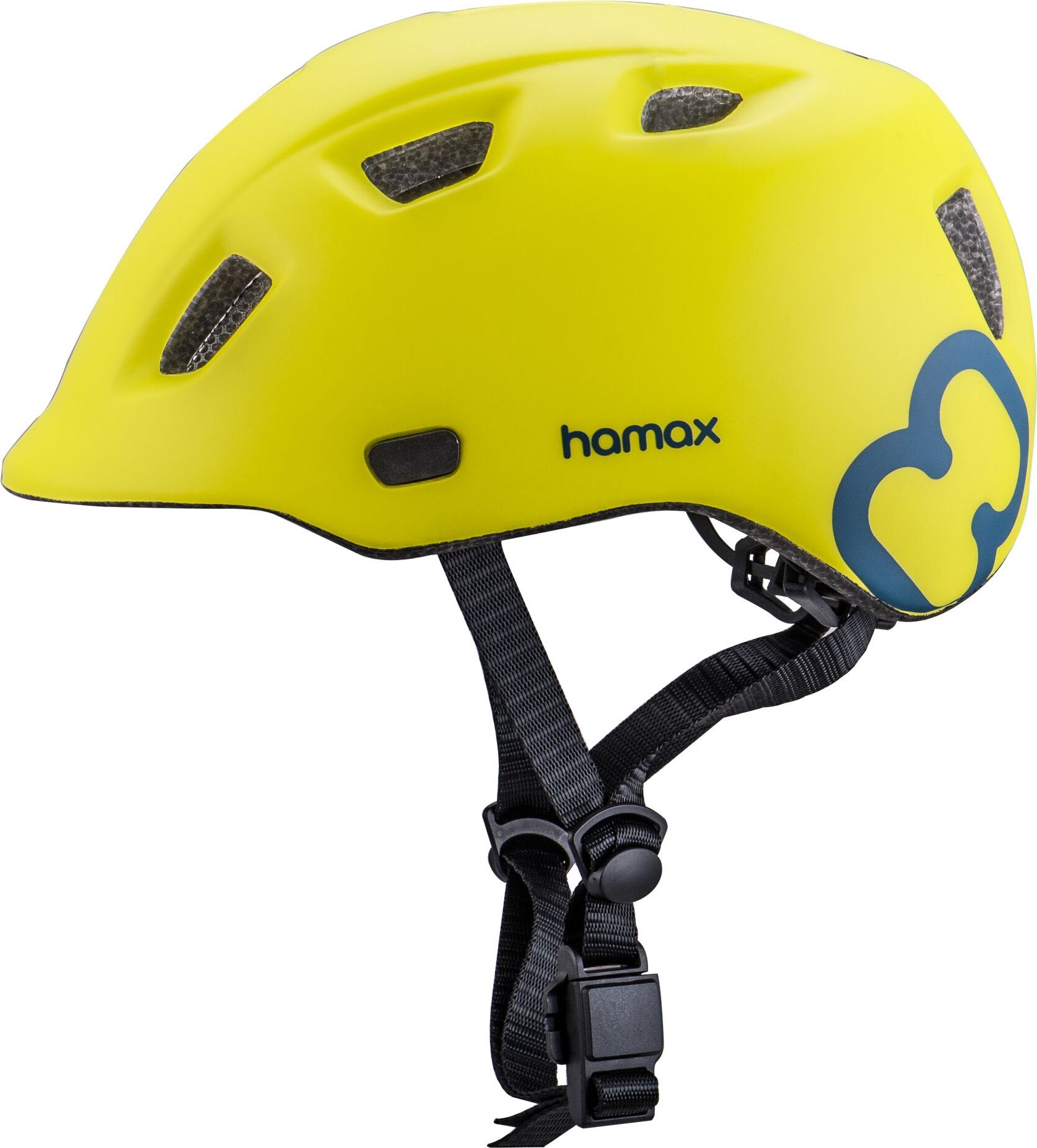 HAMAX Thundercap cyklohelma 52-57 - zelená / modré pásky - obrázek 1