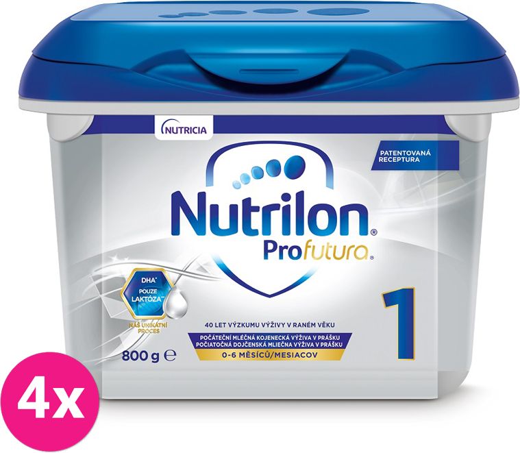 4x NUTRILON 1 Profutura (800 g) - počáteční kojenecké mléko od narození - obrázek 1