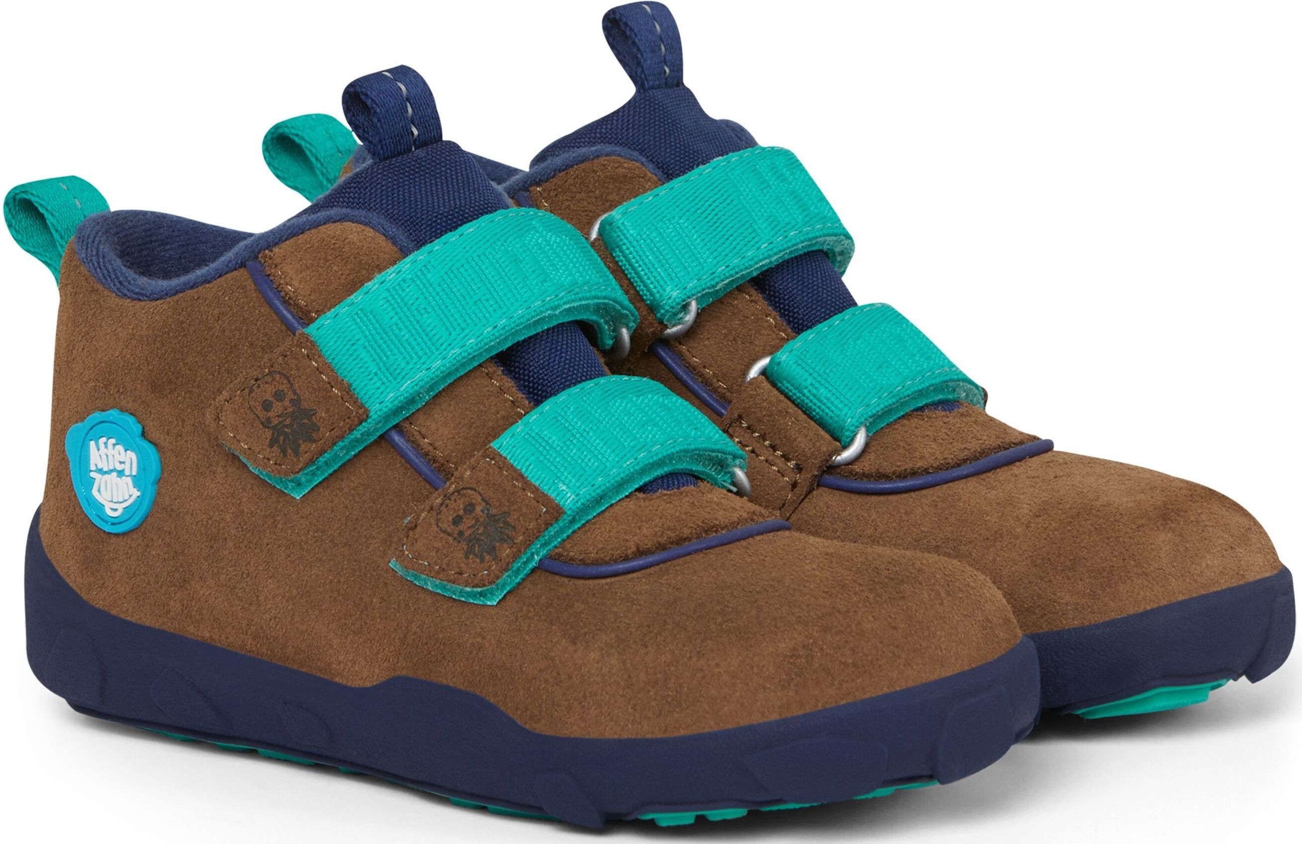 Affenzahn Minimal Lowboot Leather Octopus - Ocean Green/Dark Blue 32 - obrázek 1