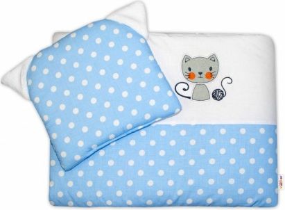Dětská sada do kočárku Baby Nellys ® Cat - bubble modrá - obrázek 1