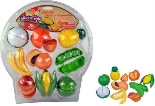 Teddies Krájecí ovoce a zelenina plast 28ks na blistru - obrázek 1