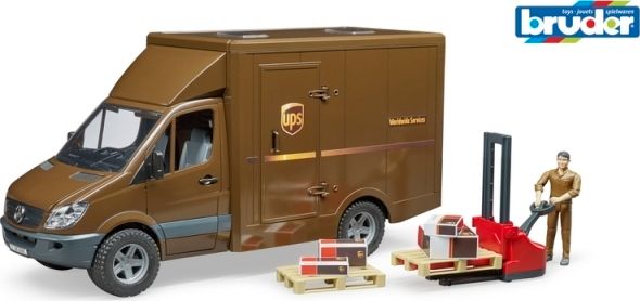 Bruder MB SPRINTER UPS s řidičem a příslušenstvím - obrázek 1