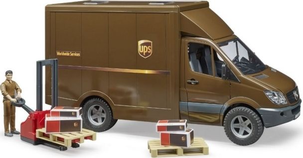 Bruder MB SPRINTER UPS s řidičem a příslušenstvím - obrázek 2