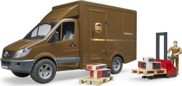 Bruder MB SPRINTER UPS s řidičem a příslušenstvím - obrázek 3