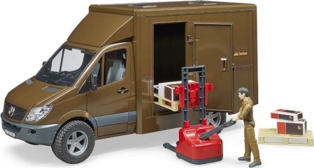 Bruder MB SPRINTER UPS s řidičem a příslušenstvím - obrázek 4