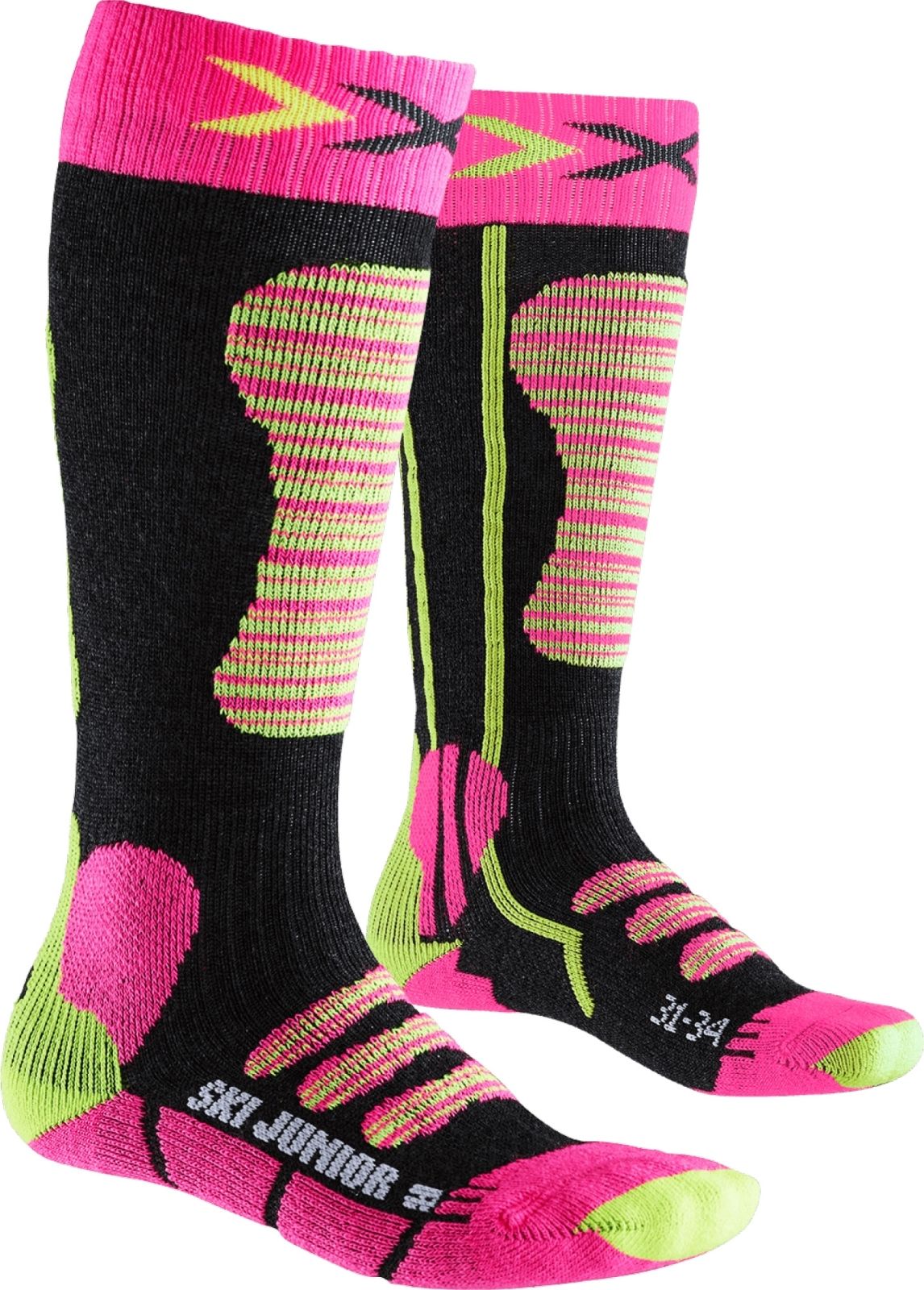 X-Socks Ski Junior Socks - Fuchsia/Yellow 27-30 - obrázek 1