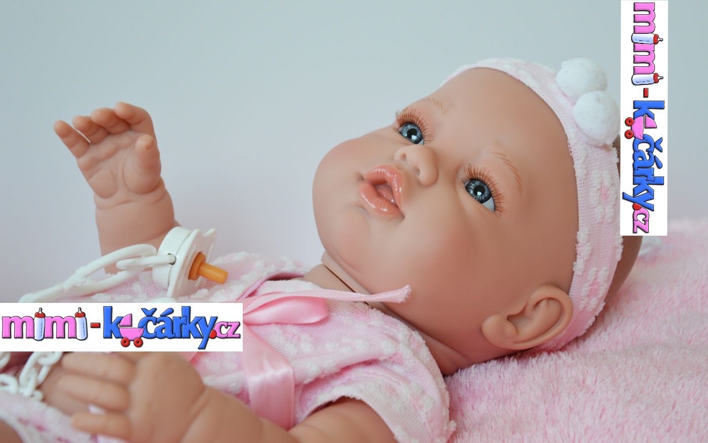 Realistická panenka Berbesa Angels 42 cm + dečka - obrázek 3