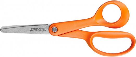 Nůžky dětské 14 cm pro praváky - oblé, +4 roky Fiskars 1005166 - obrázek 1
