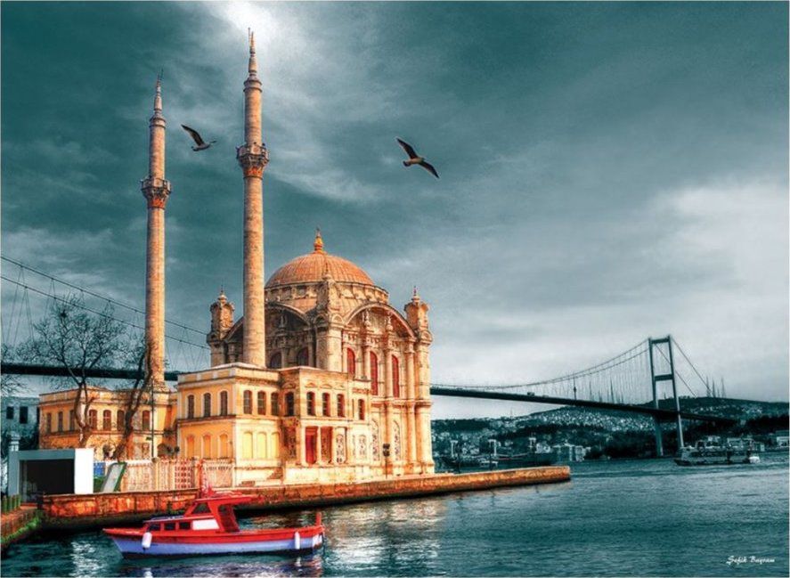 ANATOLIAN Puzzle Mešita Ortaköy, Istanbul 1000 dílků - obrázek 1