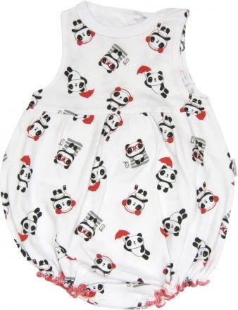 Mamatti Body s nohavičkami Panda - na ramínka, roz. 86 - obrázek 1
