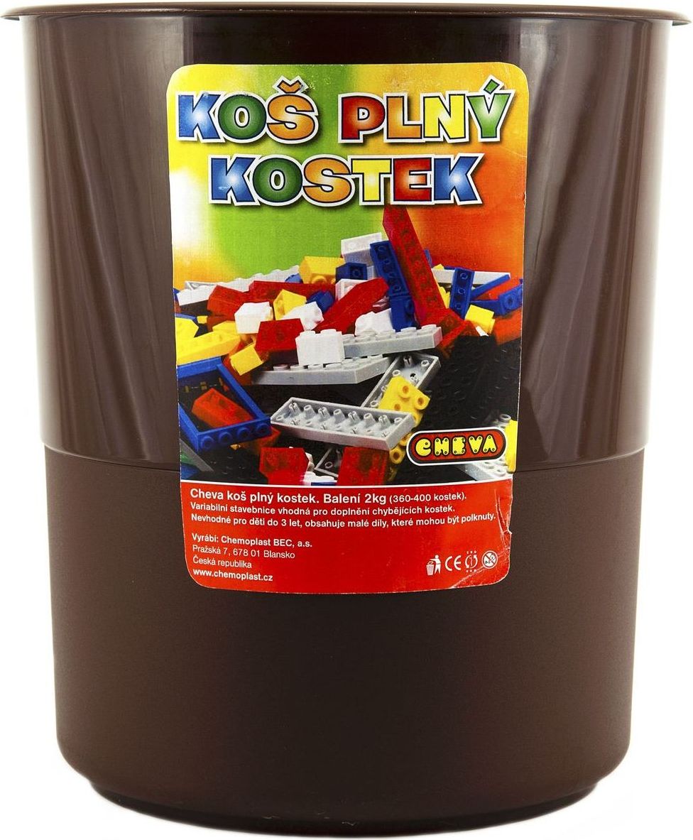 CHEVA Koš plný kostek 2kg - hnědý koš - obrázek 1