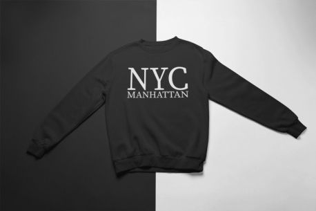 KIDSBEE Super klučičí tepláková mikina Nyc Manhattan - černá, Velikost koj. oblečení 122 - obrázek 1